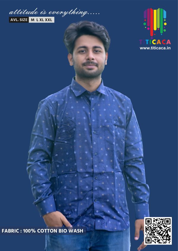 Navy Orbit Print Shirt